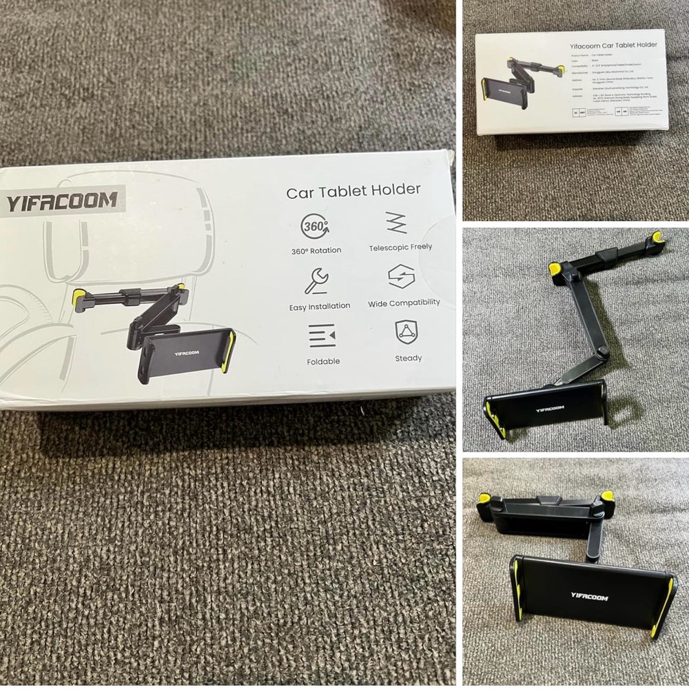 Car Headrest Universal Rotating Adjustable for Phones and Tablet 4.7"-10.5"